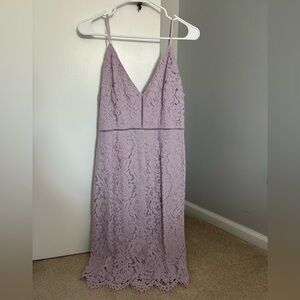 Astr Lavender Lace Dress